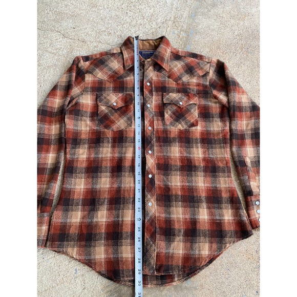 Vintage 80’s Rugged Wrangler Style Western Flannel Shirt - Picture 8 of 11
